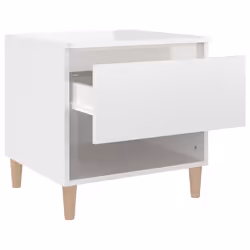 VidaXL 819536 Table de nuit et table de chevet Blanc - Vue supplémentaire 7