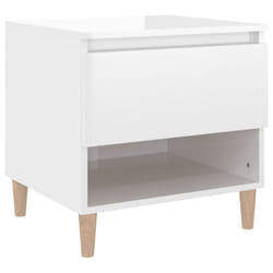 VidaXL 819537 Table de nuit et table de chevet Blanc