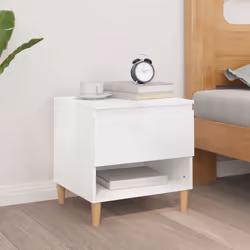 VidaXL 819537 Table de nuit et table de chevet Blanc