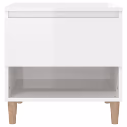 VidaXL 819537 Table de nuit et table de chevet Blanc - Vue supplémentaire 5