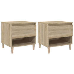 VidaXL 819539 Table de nuit et table de chevet Chêne