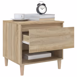 VidaXL 819539 Table de nuit et table de chevet Chêne