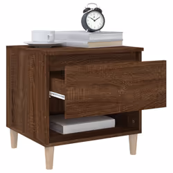 VidaXL 819546 Table de nuit et table de chevet Chêne - Vue supplémentaire 4