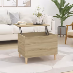 vidaXL Table basse Chêne sonoma 60x44,5x45 cm Bois d'ingénierie