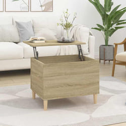 vidaXL Table basse Chêne sonoma 60x44,5x45 cm Bois d'ingénierie