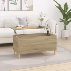 vidaXL Table basse Chêne sonoma 90x44,5x45 cm Bois d'ingénierie