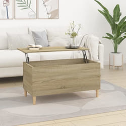 vidaXL Table basse Chêne sonoma 90x44,5x45 cm Bois d'ingénierie