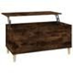 vidaXL Table basse Chêne fumé 90x44,5x45 cm Bois d'ingénierie