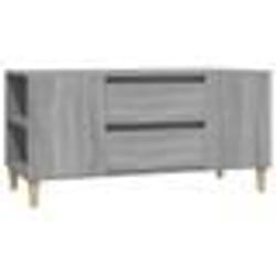 vidaXL Meuble TV Sonoma gris 102x44,5x50 cm Bois d'ingénierie