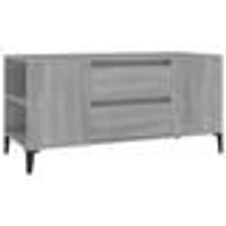 vidaXL Meuble TV Sonoma gris 102x44,5x50 cm Bois d'ingénierie