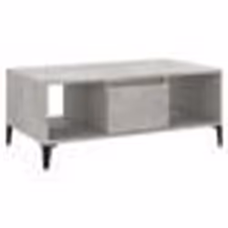 vidaXL Table basse Gris béton 90x50x36,5 cm Bois d'ingénierie