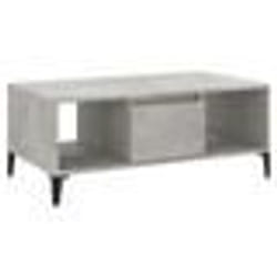 vidaXL Table basse Gris béton 90x50x36,5 cm Bois d'ingénierie