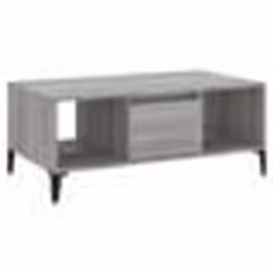 vidaXL Table basse Sonoma gris 90x50x36,5 cm Bois d'ingénierie