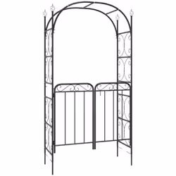 Description générale Cette arche de jardin accrocheuse avec un portail apporte un style classique et pratique à votre espace ...