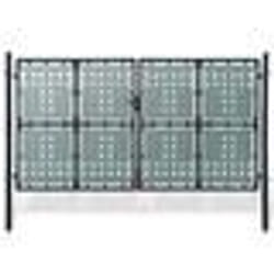 vidaXL Jardinières murales 2 pcs en coco noir 61x19x16 cm acier