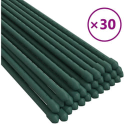 Piquets pour plantes de jardin 30 pcs vert 90 cm acier