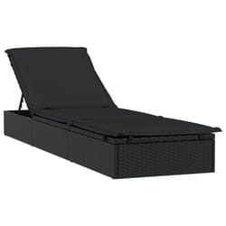 VidaXL 319632 chaise d'extérieur Linge Siège rembourré Polyester Noir