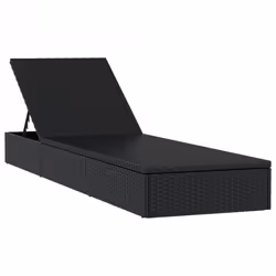 VidaXL 319632 chaise d'extérieur Linge Siège rembourré Polyester Noir