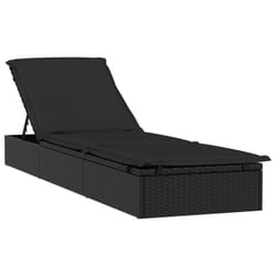 VidaXL 319634 chaise d'extérieur Linge Siège rembourré Polyester Noir