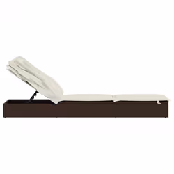 VidaXL 319637 chaise d'extérieur Linge Siège rembourré Polyester Crème, Blanc - Vue supplémentaire 7