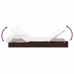 VidaXL 319637 chaise d'extérieur Linge Siège rembourré Polyester Crème, Blanc - Vue supplémentaire 8