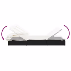 VidaXL 319638 chaise d'extérieur Linge Siège rembourré Polyester Crème, Blanc - Vue supplémentaire 8