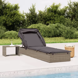 VidaXL 319639 chaise d'extérieur Linge Siège rembourré Polyester Gris