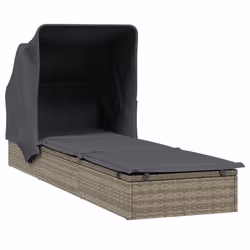 VidaXL 319639 chaise d'extérieur Linge Siège rembourré Polyester Gris - Vue supplémentaire 4