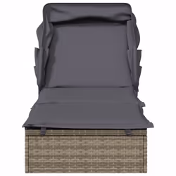 VidaXL 319639 chaise d'extérieur Linge Siège rembourré Polyester Gris - Vue supplémentaire 5