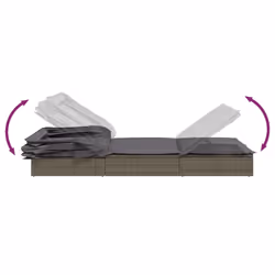 VidaXL 319639 chaise d'extérieur Linge Siège rembourré Polyester Gris - Vue supplémentaire 8