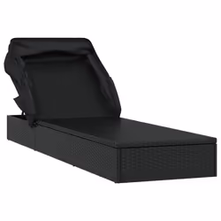 VidaXL 319640 chaise d'extérieur Linge Siège rembourré Polyester Noir