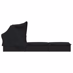 VidaXL 319640 chaise d'extérieur Linge Siège rembourré Polyester Noir - Vue supplémentaire 6