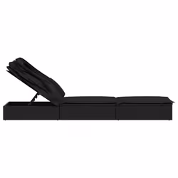 VidaXL 319640 chaise d'extérieur Linge Siège rembourré Polyester Noir - Vue supplémentaire 7