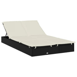 VidaXL 319645 chaise d'extérieur Linge Siège rembourré Polyester Crème, Blanc