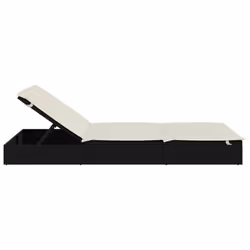 VidaXL 319645 chaise d'extérieur Linge Siège rembourré Polyester Crème, Blanc - Vue supplémentaire 5