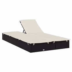 VidaXL 319645 chaise d'extérieur Linge Siège rembourré Polyester Crème, Blanc - Vue supplémentaire 7