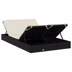 VidaXL 319645 chaise d'extérieur Linge Siège rembourré Polyester Crème, Blanc - Vue supplémentaire 8
