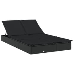VidaXL 319647 chaise d'extérieur Linge Siège rembourré Polyester Noir