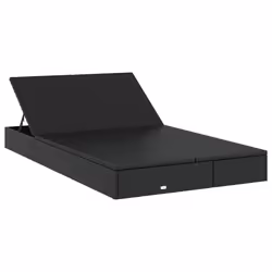 VidaXL 319647 chaise d'extérieur Linge Siège rembourré Polyester Noir