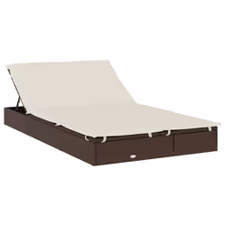VidaXL 319649 chaise d'extérieur Linge Siège rembourré Polyester Crème, Blanc - Vue supplémentaire 5
