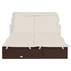 VidaXL 319649 chaise d'extérieur Linge Siège rembourré Polyester Crème, Blanc - Vue supplémentaire 6