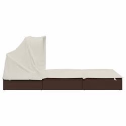 VidaXL 319649 chaise d'extérieur Linge Siège rembourré Polyester Crème, Blanc - Vue supplémentaire 7
