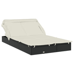VidaXL 319650 chaise d'extérieur Linge Siège rembourré Polyester Crème, Blanc