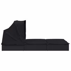 VidaXL 319652 chaise d'extérieur Linge Siège rembourré Polyester Noir - Vue supplémentaire 7