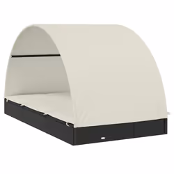 VidaXL 319654 chaise d'extérieur Linge Siège rembourré Polyester Crème, Blanc - Vue supplémentaire 5