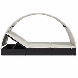 VidaXL 319654 chaise d'extérieur Linge Siège rembourré Polyester Crème, Blanc - Vue supplémentaire 7