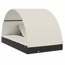 VidaXL 319654 chaise d'extérieur Linge Siège rembourré Polyester Crème, Blanc - Vue supplémentaire 8