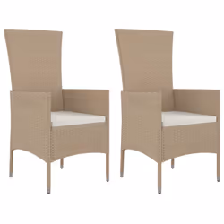 VidaXL 319532, Terrace, Siège rembourré, Bois d'acacia, Polyuréthane, Acier, Beige, Crème, Blanc, 600 mm, 580 mm