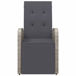 VidaXL 319538 chaise d'extérieur Terrace Siège rembourré Polyuréthane, Acier Gris - Vue supplémentaire 4