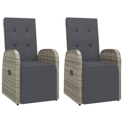 VidaXL 319541 chaise d'extérieur Terrace Siège rembourré Polyuréthane, Acier Gris